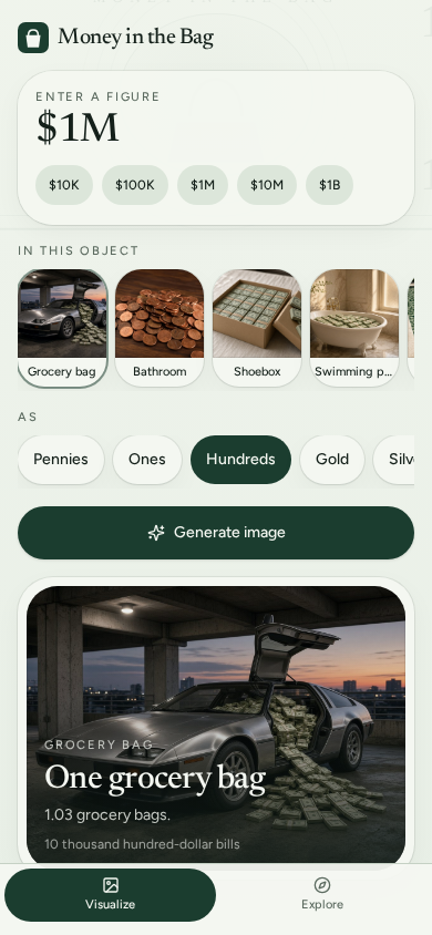 Money in the Bag app screenshot